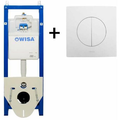 WC-Vorwandelement mit Betätigung Argos mattchrom Wisa Excellent XS WC Element 