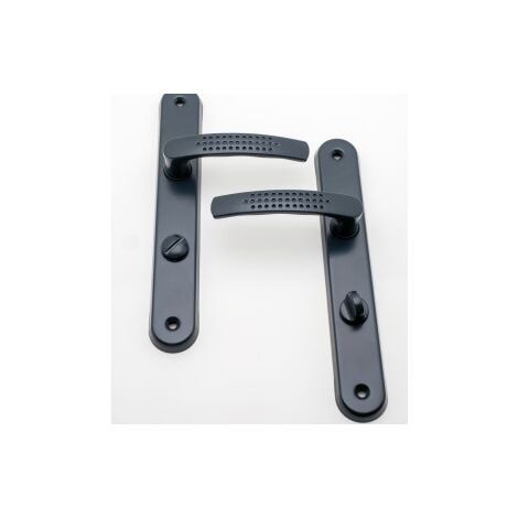 Poignée de porte intérieure Elona gris RAL 7016 condamnation