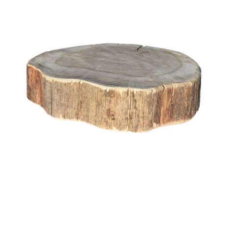 Rond chêne massif naturel de 15 x 15 x 4 cm +/- 1 cm