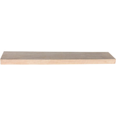 Quincadeco – Planche peuplier massif 80 x 10 cm – Bois raboté et poncé – Charge max 15 kg – Fabrication française (1/2)