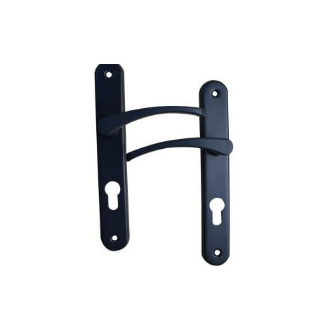 Poignée de porte intérieure LISEA gris RAL 7016 trou cylindre (1/2)