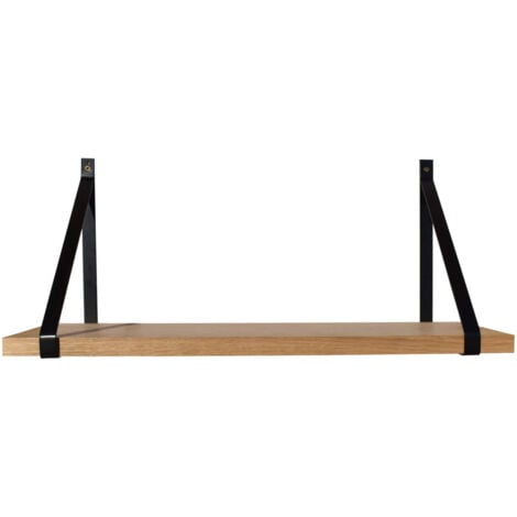 Etagère murale chêne 60X10 Cali noir