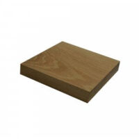 Quincadeco – Carré chêne massif 14 x 14 cm – Finition ponçage fin – Fabrication française – Pour décoration murale et dessous de plat