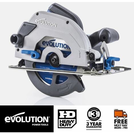Evolution S185CCSL 185mm Circular Saw with TCT Mild Steel Cutting Blade (110V)
