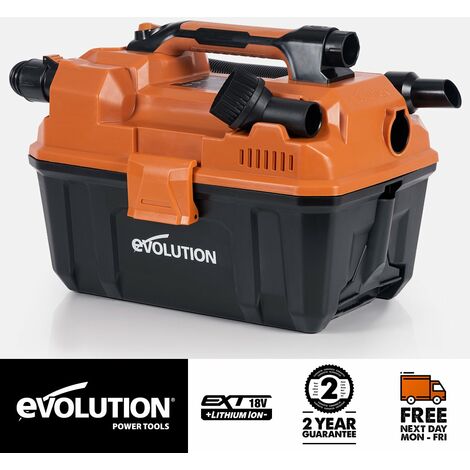 Evolution 099-0001 R11VAC-Li EXT Wet & Dry Vacuum Cleaner 18V Bare Unit EVLR11VACN