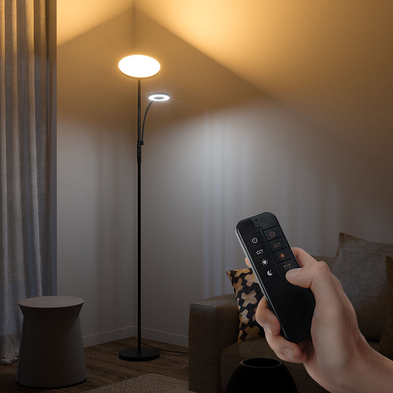 APP 36W Lampen Dimmbar Design RGB Wohnzimmer Nachtlicht LAVENTE Stehlampe Light 2700-6500K+RGB Control Smart Zuhause LED für 2000LM BlitzWill L.175cm