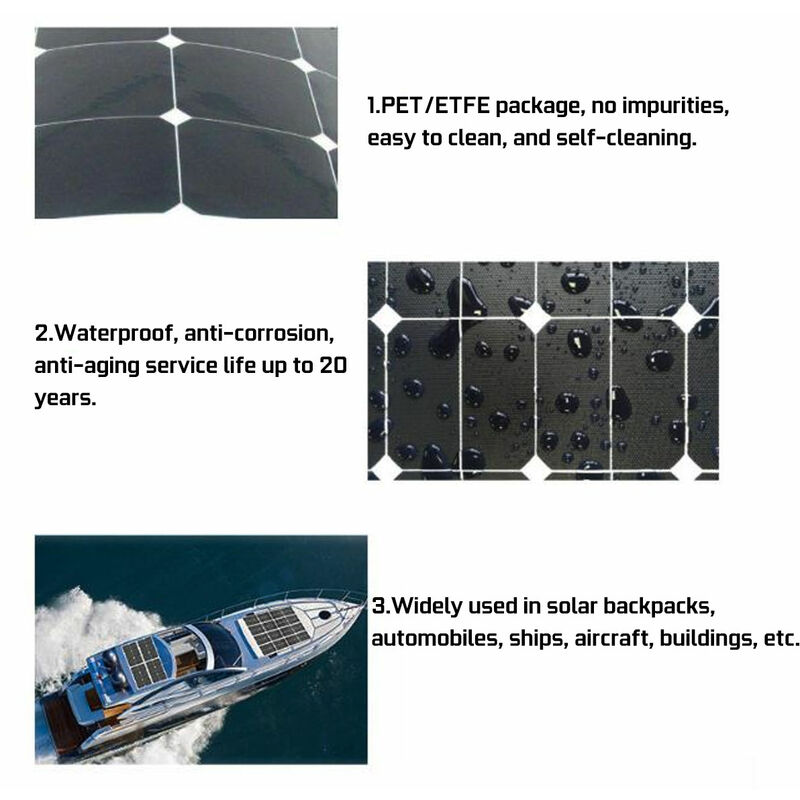 Wasserdichtes USB-Solarpanel mit zwei Ausgängen, monokristalline  Batterieladung LAVENTE