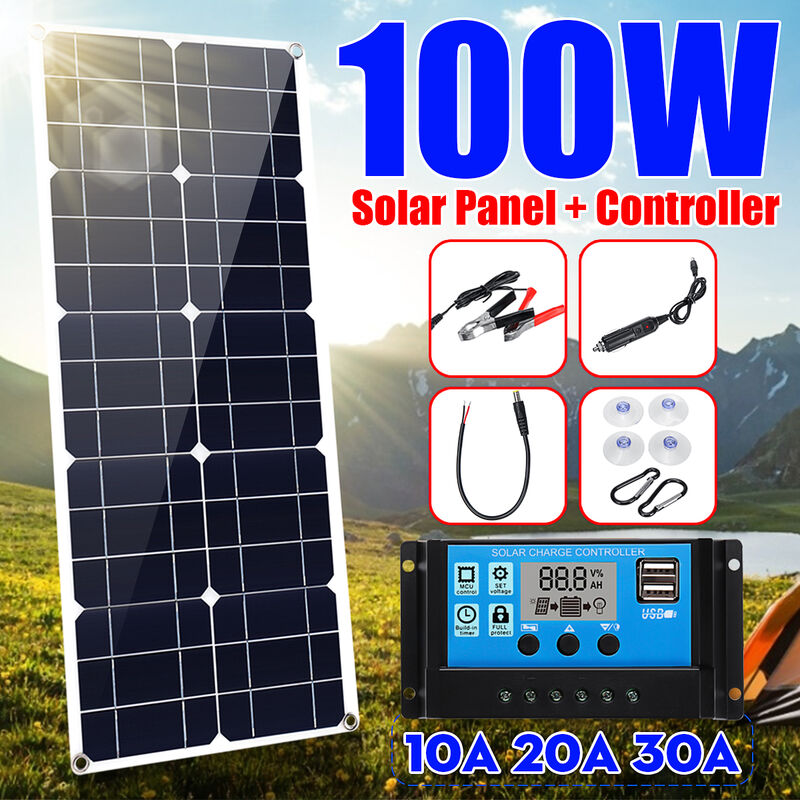 2 Stück 20 A Solar-Autobatterie SAE-Stromverlängerungskabel 100 cm