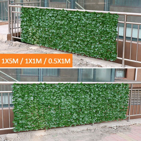 Brise Vue Zaun künstliche grüne Blatt Außendekoration Panel Cover 50X100CM  LAVENTE