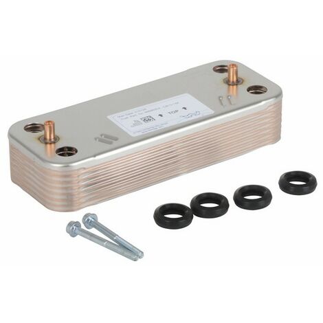 Lot De 10 Plaques Pour échangeur De Chaleur Brasé 4-1/4x12, Ports MPT 1, En Acier Inoxydable 316L