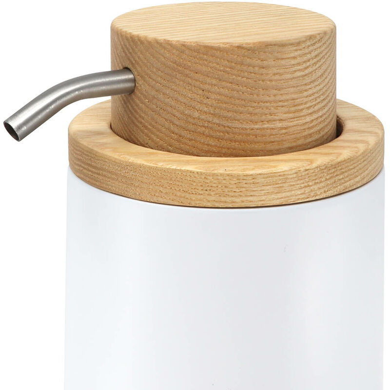 Dispensador de jabon cocina estropajero andrea blanco