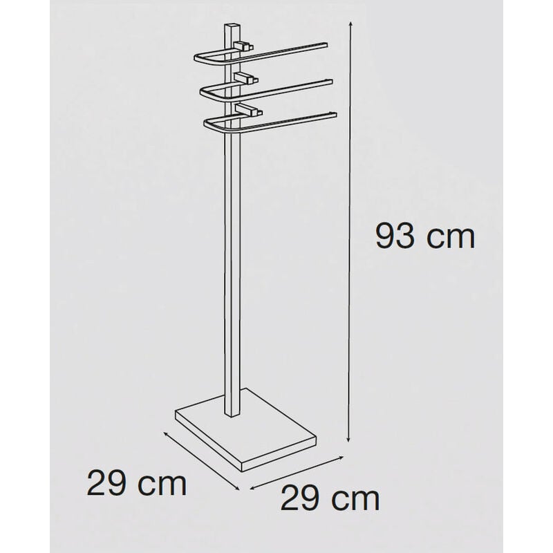 MEDITERRANEA 4034501 Toallero Pie Cromo — Bañoidea