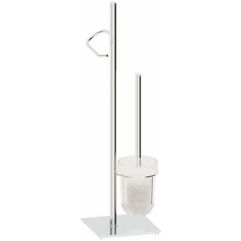 BELTRAN 19622 CASTELLON Escobillero Portarrollo Inox B/Metal Cuadrada - ref: 064-19622