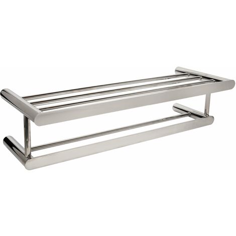 MEDICLINICS AI1323C AURA Estante Porta Toallas de Acero Inox Brillo - ref: AI1323C