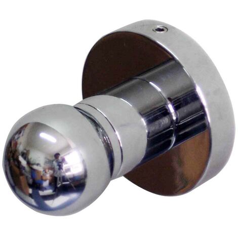 MEDICLINICS AC0966C Percha de Baño Latón Cromo Brillo para Adosar a la Pared - ref: AC0966C