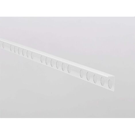 EMAC NOVOLISTEL PARED/SUELO Perfil Aluminio Blanco Roto-142 - Altura: 12 mm. - ref: NSUAL12BLR25