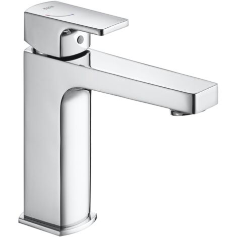 ROCA A5A3C01C00 L90C Grifo Monomando Lavabo Mezzo Liso Desagüe Clic Clac con Cromo - ref: A5A3C01C00 (1/2)