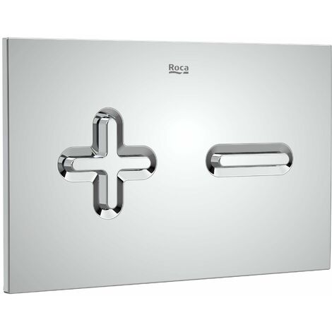 Placa de accionamiento con descarga dual PL6 DUAL (ONE) - ROCA Color: Cromado (1/2)