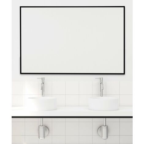 BATHSTAGE 67441 B-942 Espejo Reversible 60x80 cm Marco Negro Negro - ref: BS-67441 (1/2)