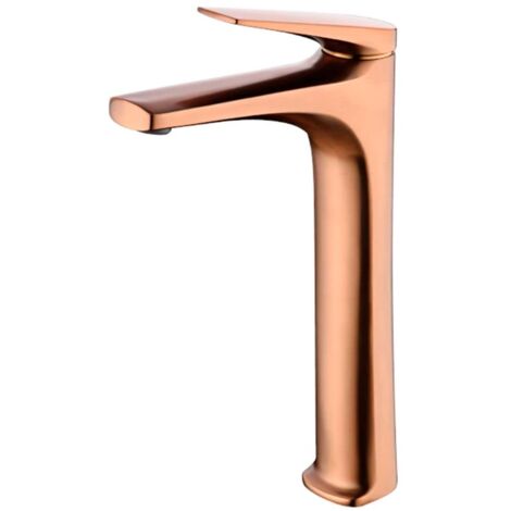 IMEX BDD055-3ORC DELOS Monomando Lavabo Alto Oro Rosa Cepillado - ref: BDD055-3ORC (1/3)