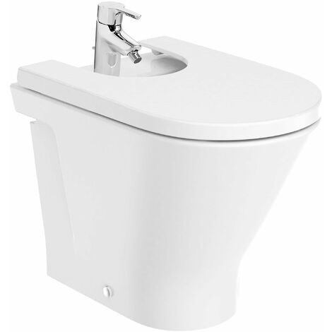 ROCA A3570N7000 THE GAP ROUND Bidé Compacto Con Tapa Blanco - Asiento: Caida Normal - ref: A3570N7000+A806D10001