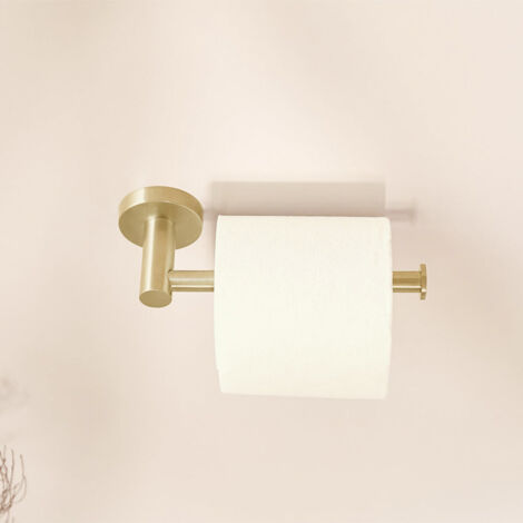 SANYCCES POR001BG LOOP Portarrollos de Papel de WC Color Oro Cepillado - ref: POR001BG