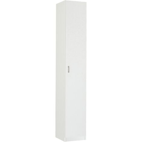 MUEBLES PITARCH Armario Multiusos 1 Puerta Blanco - ref: 1021-AR