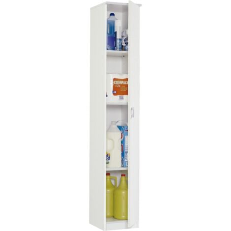 MUEBLES PITARCH Armario Multiusos 1 Puerta Blanco - ref: 1021-AR