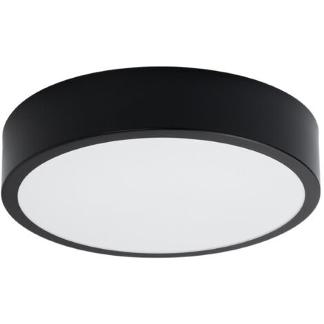 Sollux Onyx Plafón cilíndrico 30cm LED negro 3000K (1/5)
