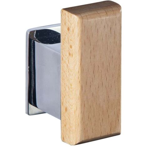 MANILLONS TORRENT 01968025 NATURA Percha Adhesivo Cromo/Natural - ref: 01968025 (1/2)