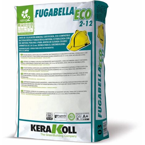 KERAKOLL FUGABELLA 2-12 Mortero Para Junta 25 kg - Acabado: Gris Hierro - ref: K70097 (1/2)
