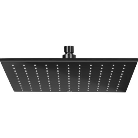 Rociador cuadrado para pared o techo orientable RAINSENSE - ROCA Color: Negro titanio cepillado (1/2)