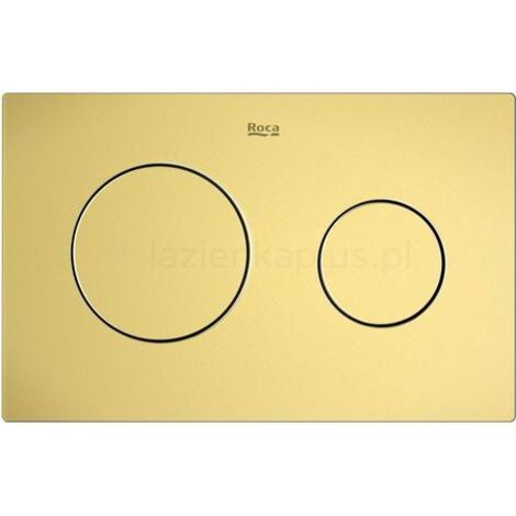 ROCA A8901890VA PL10 ONE DUAL Placa de Accionamiento Oro Cepillado Posterior a 2021 - ref: A8901890VA