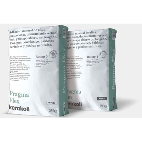 KERAKOLL 76350 PRAGMA FLEX Cemento Cola Adhesivo Mineral Blanco 25 kg - ref: K76350