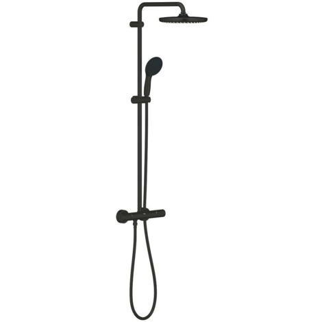 GROHE 26 670 243 TEMPESTA System 250 Sistema de ducha con termostato incorporado Negro Mate - ref: 26 670 243