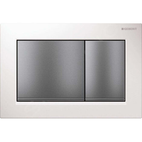 GEBERIT 115.080.KL.1 OMEGA 30 Pulsador Blanco/Cromo Mate/Blanco - ref: 115.080.KL.1