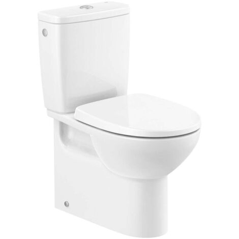 ROCA VICTORIA-N BTW Inodoro Completo Rimless Blanco - Alimentación Inferior - Asiento: Caida Normal - ref: A342V05000+A341V01000+A801E60001