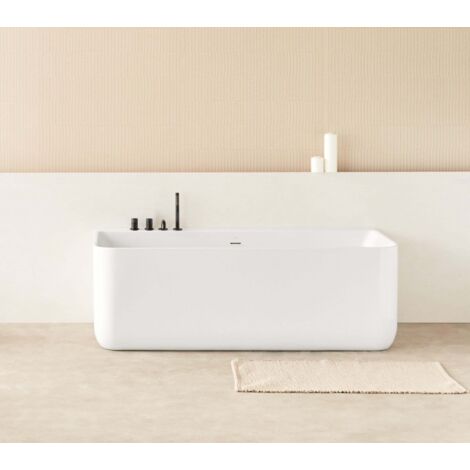 SANYCCES TRENTO MURO Bañera Exenta Blanco Brillo - ref: BN136175080WG (1/2)