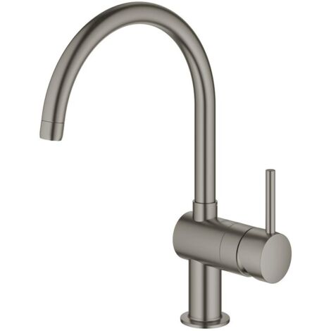 GROHE 32 917 AL0 MINTA Monomando Fregadero Caño C Grafito Cepillado - ref: 32 917 AL0