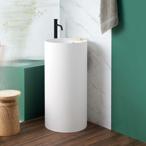 SANYCCES VISTABELLA Lavabo Pedestal Sanydur Blanco Mate - ref: LV320D4590WM