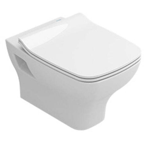SANITANA POP SQUARE Inodoro Rimless Suspendido Blanco Brillo - Asiento: Caida Normal - ref: S10204082200000+S80200862000000