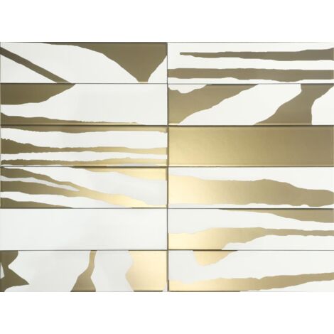 DUNE 188720 FLAT SAVANNAH WHITE & GOLD 7.5X30 Revestimiento - ref: 188720 (1/2)
