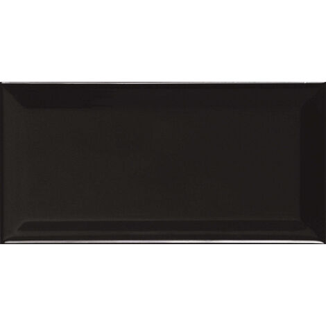 APE 4084096691 METRO Biselado Negro Brillo 10X20 Pasta Roja - ref: 4084096691