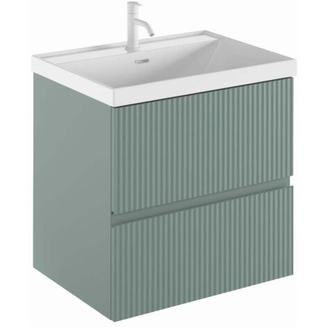 ROYO VORA Mueble 2C+Lavabo Cairo Verde Mineral - Medida: 100 cm - ref: C0078003