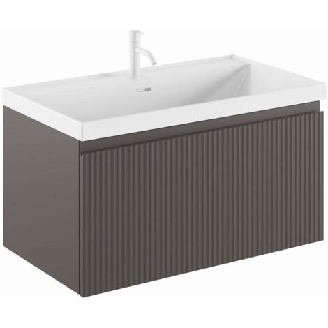 ROYO VORA Mueble 1C+Lavabo Cairo Habana Mate - Medida: 100 cm - ref: C0078451