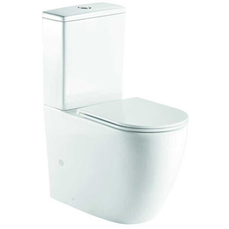 Inodoro WC Genova Completo Compacto – Rimless Doble Descarga (1/5)
