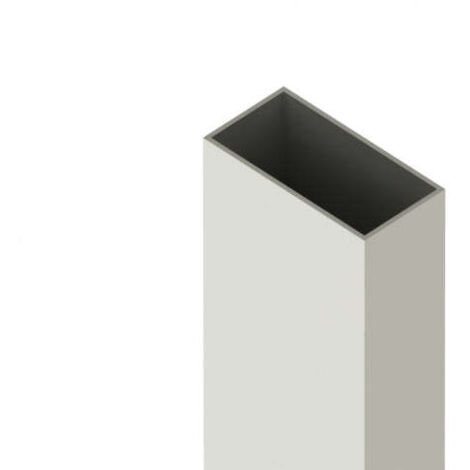 PROFILTEK 01002317 Perfil Rectangular 40x20 mm Plata Alto Brillo - ref ...