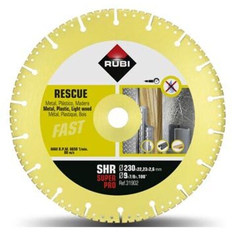 RUBI 30902 RSQ-230 SUPERPRO Disco Diamante Rescate Vacuum Brazed - ref: 30902