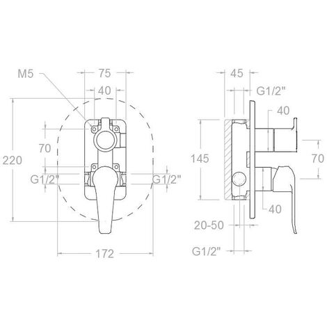 RAMON SOLER 756801WC MAGNET Grifo WC Empotrado Cromo — Bañoidea