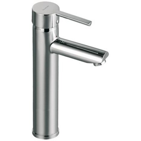 Ramon Soler - Grifo de Lavabo Monomando Alto Cromado con Sistema S2 de Ahorro de Agua Serie Drako